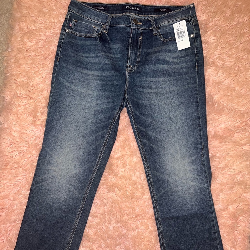 Vigoss Straight Leg Ankle Jeans
